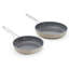 Calphalon  Premier Ceramic Nonstick 8" and 10" Frying Pan Set, Mushroom Gray