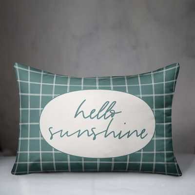 Plaid Outdoor Reversible Throw Pillow