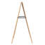 Rustic Advertising Wood A Board Outdoor Display, Chalk Surface (Natural Wood, 23.6" X 47.25")