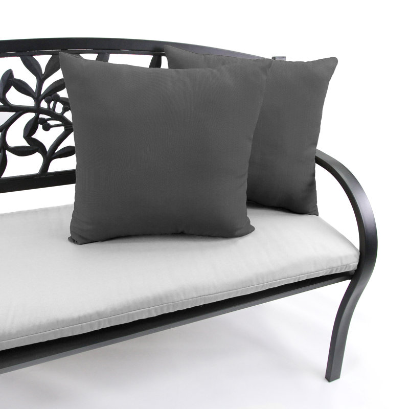 Sunbrella Outdoor Throw Pillow, Cast Charcoal