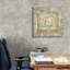 «Gold Tapisserie 2 Gold And White» par Albena Hristova, art mural sur toile-721479862