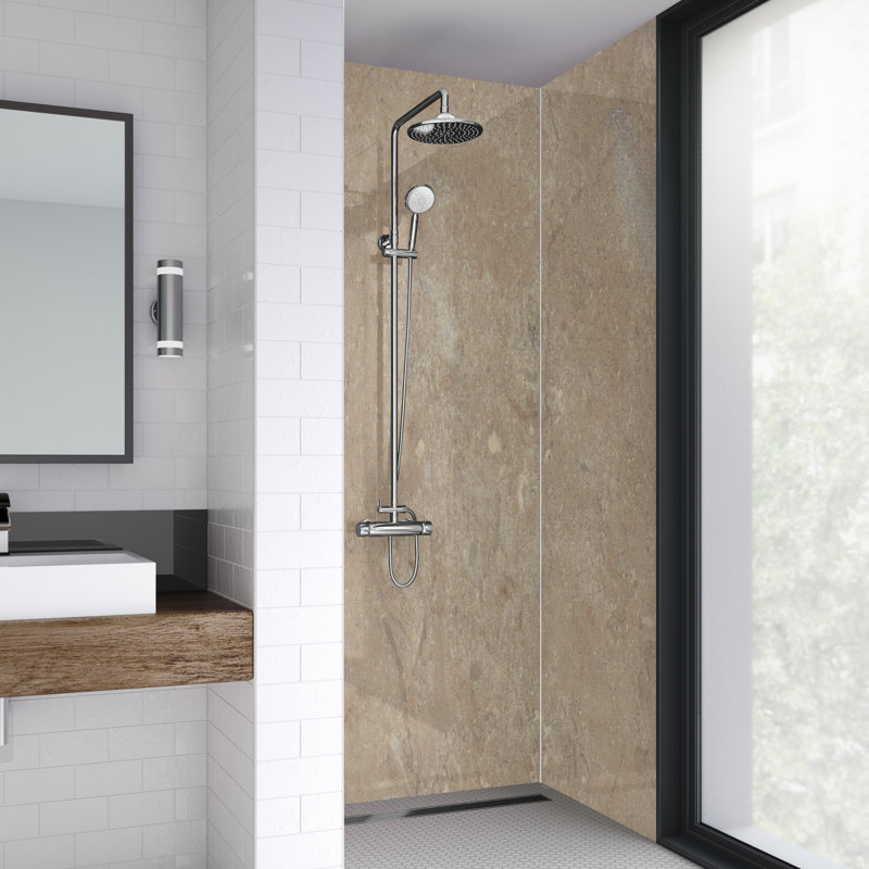 60mm 59mm W x 242mm H Decorative Wall Panel with Glass