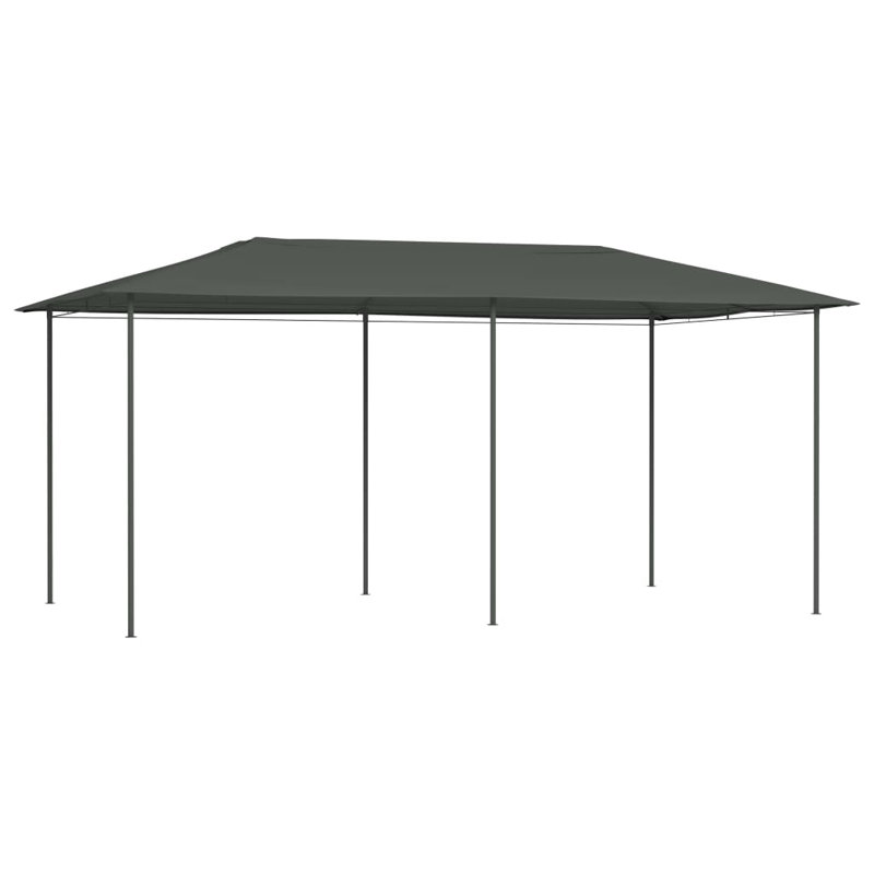Queenborough 6m W x 3M D Steel Patio Gazebo, Anthracite