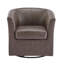 Fauteuil demi-tonneau pivotant en similicuir-1073659217