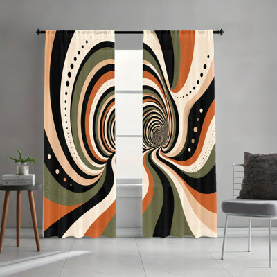 2PCS Groovy Swirl Abstract