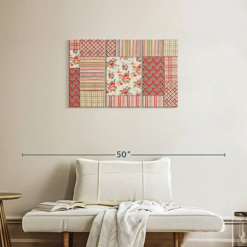 Kerner Farm Patchwork III, 20" H x 33" W
