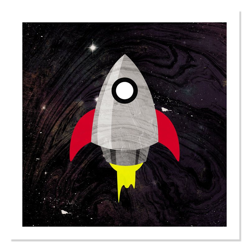 Impression sur papier roulée «Spaceship Adventure», H 36 po x l 36 po x P 1 po