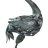 Shunk Metal Indoor Outdoor Crane Decorative Green Garden Sculpture Set
