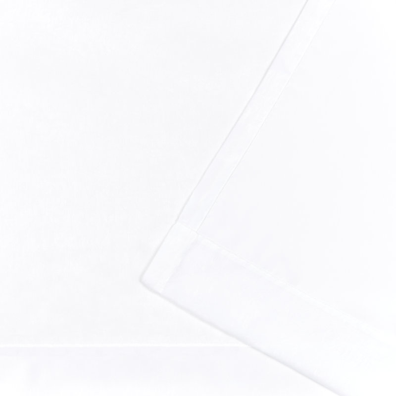 Semi Sheer Curtain Pair, White, 54" W x 96" L