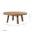Durable Solid Acacia Wood Coffee Table With Natural Grain