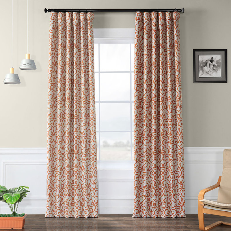 Tennessee Room Darkening Curtain Single Panel, 50" W x 84" L
