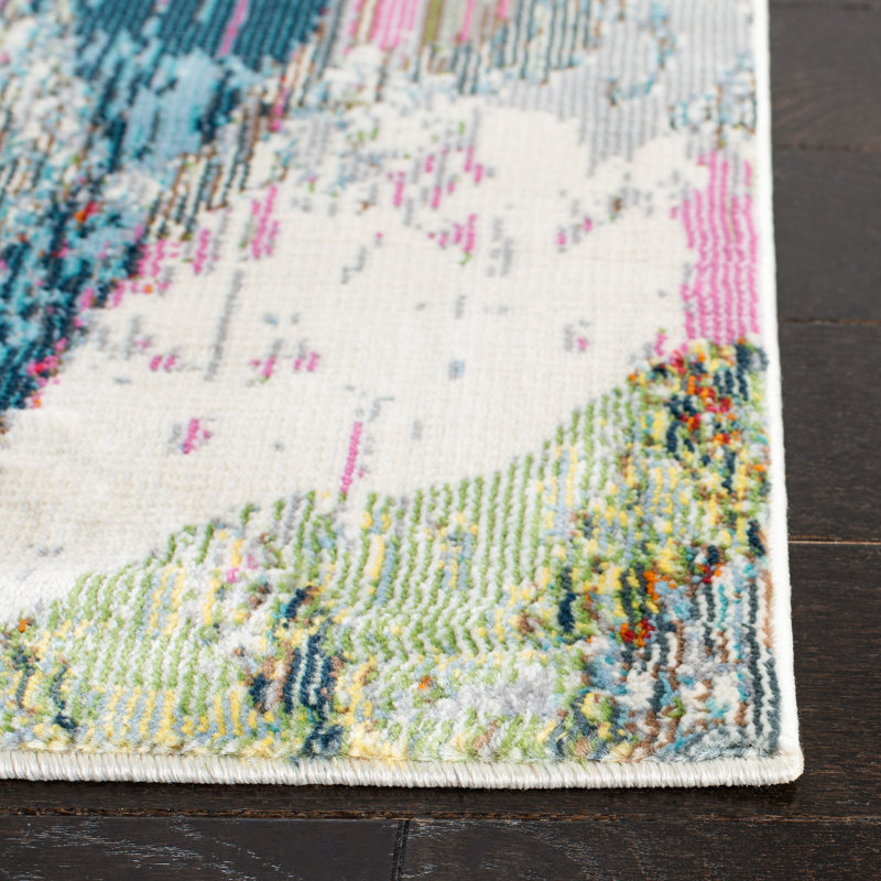 Tuck 300 Performance Abstract Rug, Round 6'7"