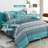 8-Piece Bohemian Striped Bedding Quilt Set Comforter and Sheet Set Soft Microfiber Complete Bedding Sets for All Season-122486568-122486567