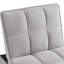 Lit de détente, espace, réglable, lit gris avec dossier, repose-pieds confortable, velours