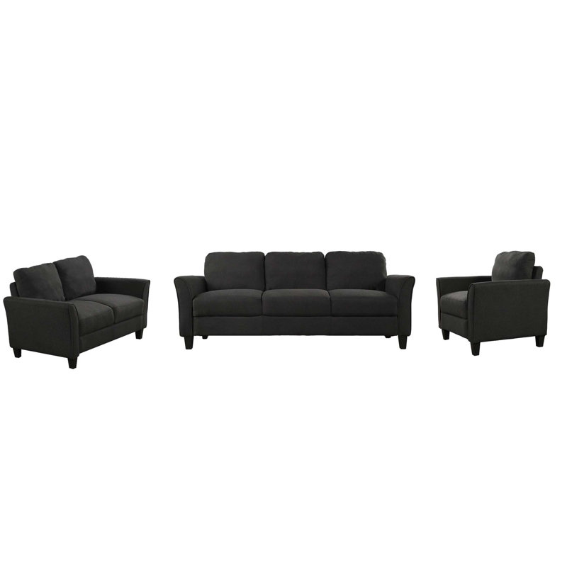 Dharmshila Upholstered 76 " Linen Sofa