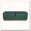 Banc repose-pieds en velours avec couvercle relevable et coutures cousues-547844306