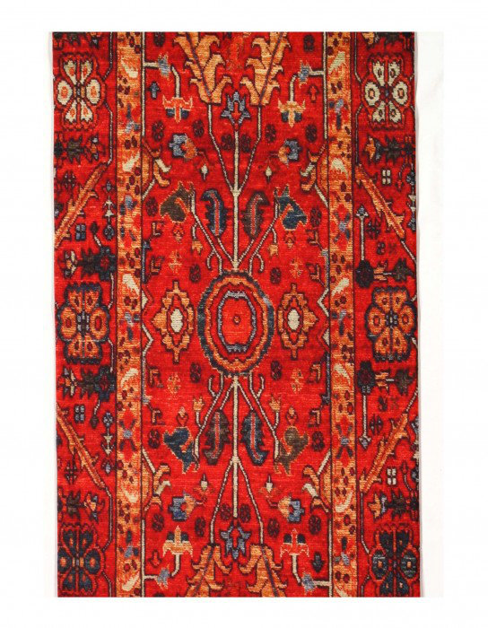 Tapis rectangulaire en velours de petite taille 1 pi 7 po x 4 pi 5 po Hcadar
