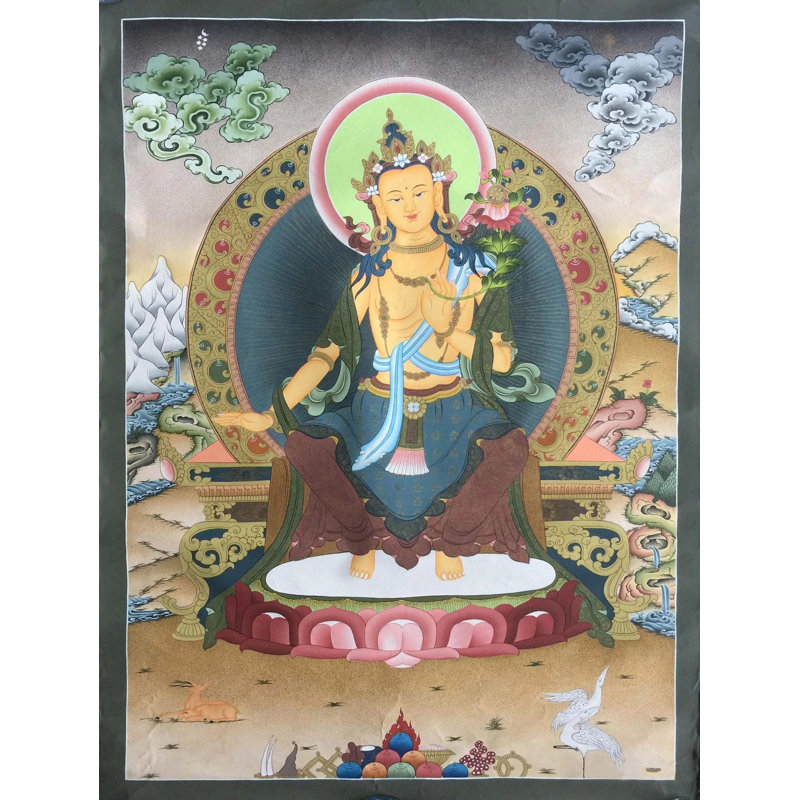 Maitreya le futur Bouddha (Thangka sans brocart)