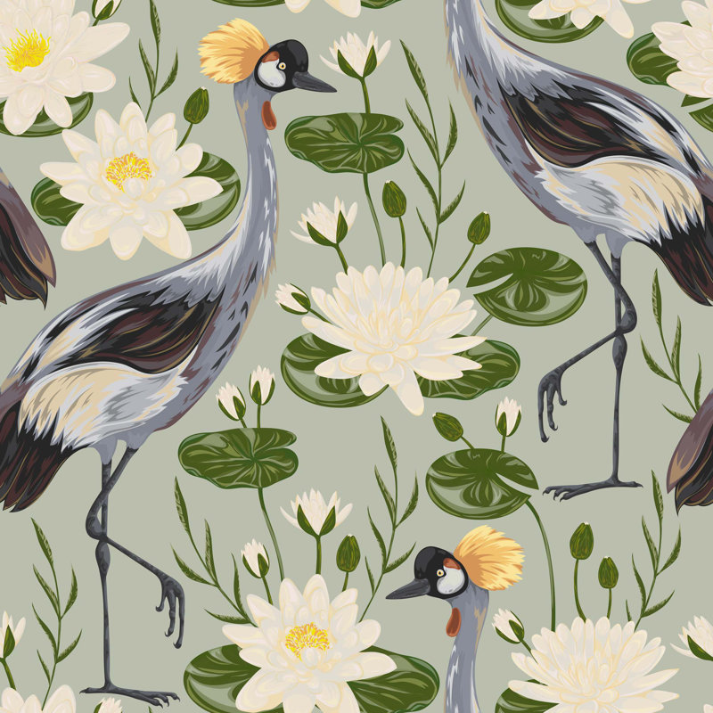 Peel & Stick Floral Tile, 102" L x 24" W