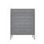 Armoire de rangement en métal avec 4 tiroirs pour le bureau, la maison, le garage
