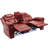 Home Theater Seating Manual Recliner Loveseat With Hide-Away Storage, Cup Holders And LED Light Strip For Living Room