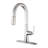 Ardua Collection High-Arc Single Handle Kitchen/Bar Faucet with 2-Function Pull-Down Spout Sprayer - Brushed Nickel-57377731