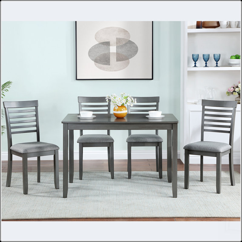 Table de salle à manger rectangulaire pour 4 personnes, table de salle à manger pour petits espaces