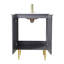 Ensemble de meuble-lavabo simple 24 po gris