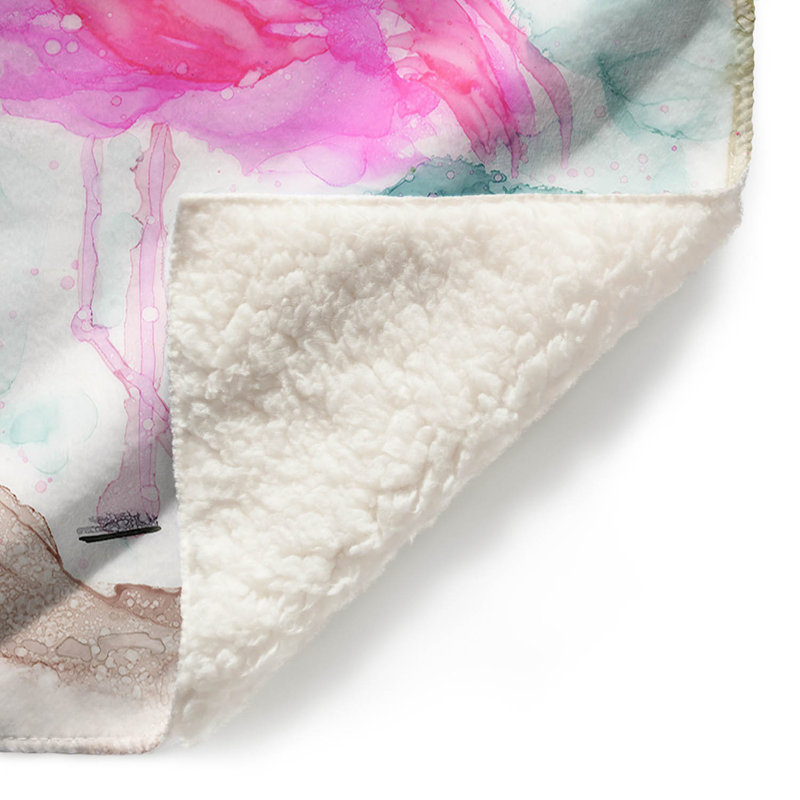  Jeté Tropical Flamingo, l 68 po x L 80 po