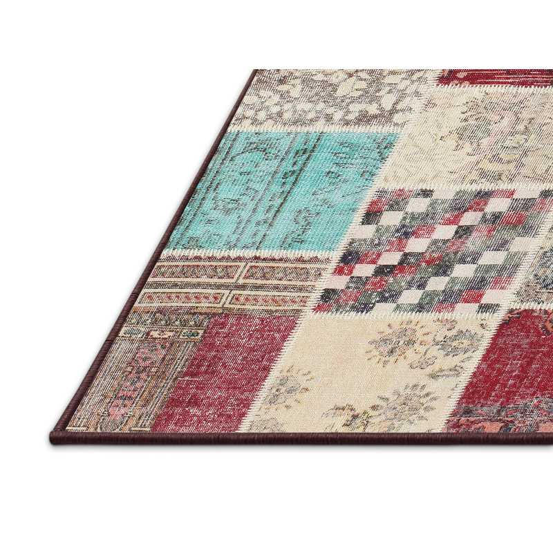 Tapis gris/beige/brun contemporain, Rectangle 3 pi x 5 pi