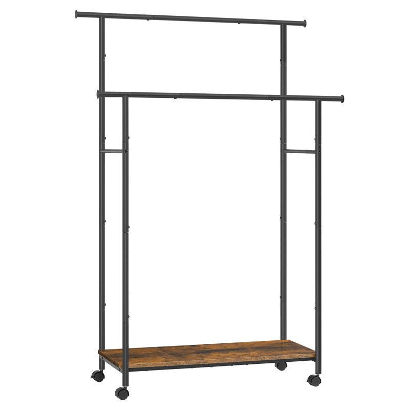 Aliyia 99cm Rolling Clothing Rack