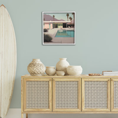 Californian Pool View  Framed Giclee Art by Noah Bay