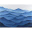«Dark Calm Ocean Waves» - reproduction matte encadrée côtière-2128687408-2128687414