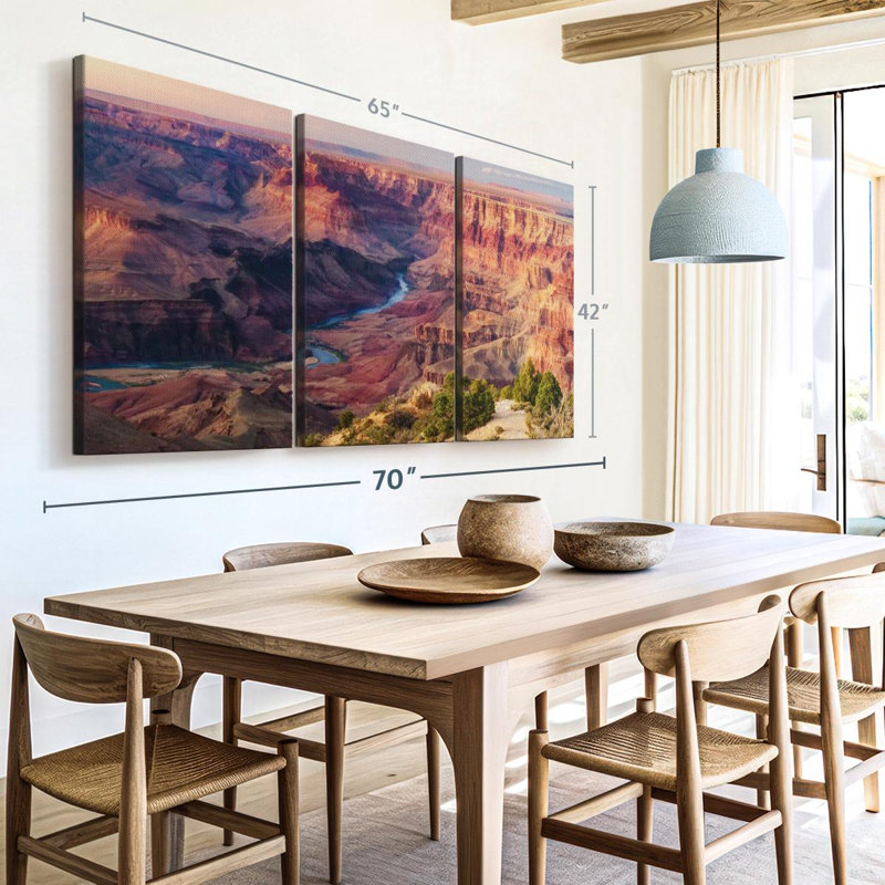 «Striking Grand Canyon» sur toile, H 42 po x l 65 po x P 1,25 po