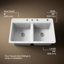 Riverby 33 In. Top-Mount Double-Bowl Kitchen Sink-1035019176-1017940973-1017940971