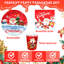 Christmas Party Supplies,65pcs Christmas Paper Party Tableware Set