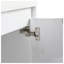 Meuble-lavabo moderne 72 po avec lavabo en résine et portes à fermeture en douceur blanc brillant