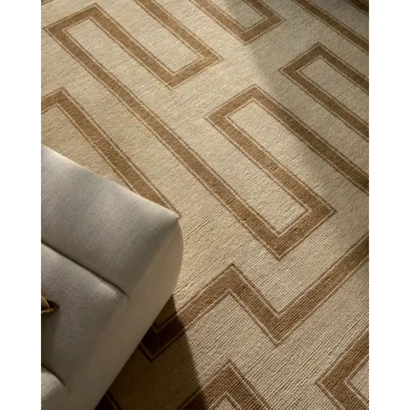 Riviera Handmade Cotton and Wool Geometric Area Rug, Runner 3' x 10'