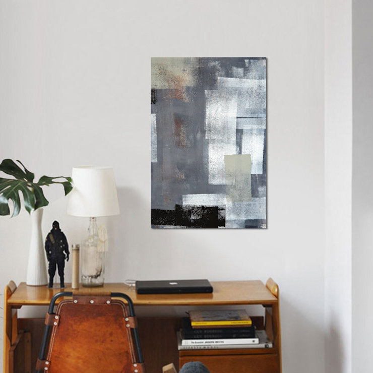 « stack it up », impression sur toile, H 12 po x l 8 po x P 0,75 po, Toile tendue, Pas de tapis