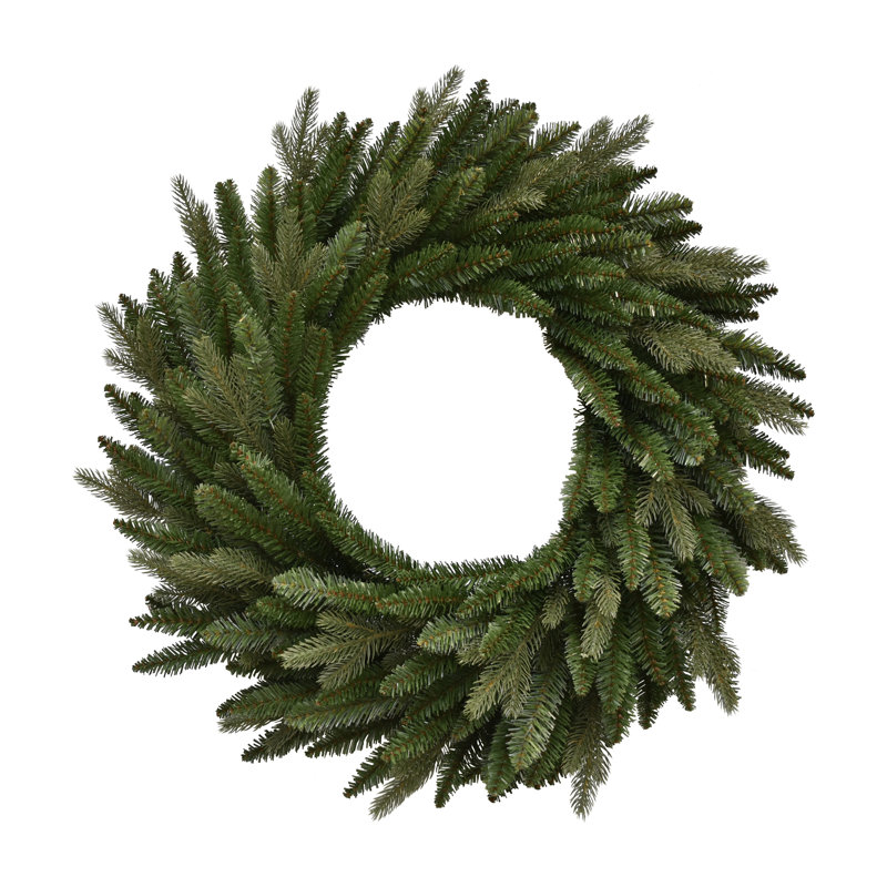 Couronne de Noël artificielle en épinette Real Touch ™ - 24 po - non éclairée, H 24 po x l 24 po x P 4 po
