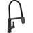 Pivotal Single Handle Exposed Hose Kitchen Faucet-84420490