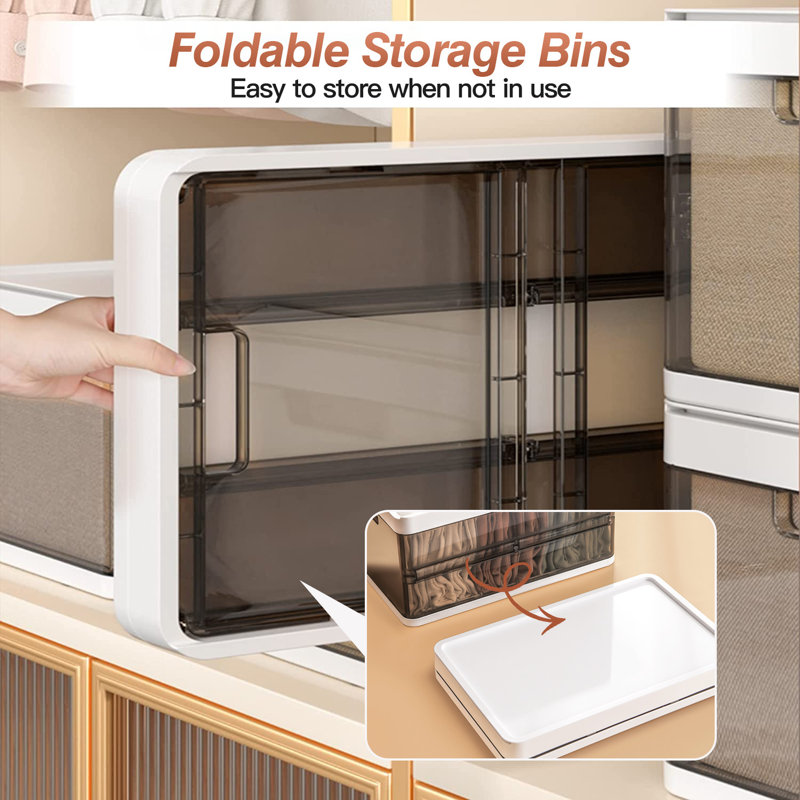 Foldable Storage Bin Set for Organizing Toys and Clothes (Set of 3)