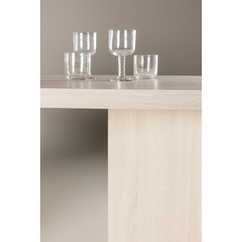 Petar Dining Table, 75cm H x 180cm L x  90cm W, Whitewash