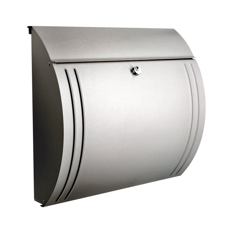 Modena Wall Mounted Stainless Steel Lockable Weatherproof Post Box
