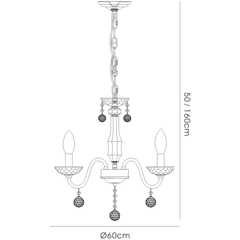 5 - Light Candle Style Chandelier