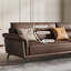 Causeuse coussin en cuir véritable Coffee-1316556898