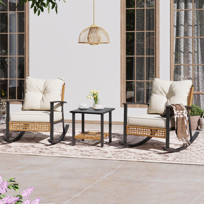 3 Piece Multiple Chairs Seating Group with Cushions