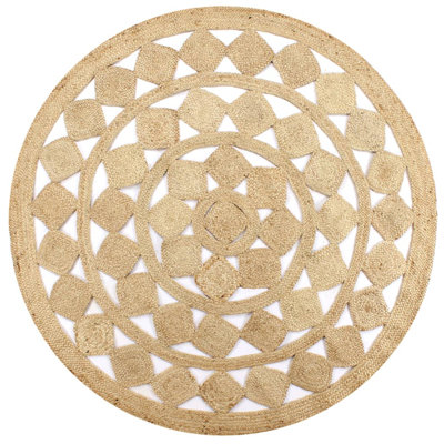Round Bouvet Solid Colour Shag Area Rug