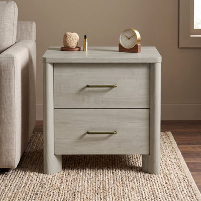 Table de chevet 2 tiroirs avec ports USB Heroux