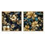 Earley - Ensemble de 2 collages carrés botaniques abstraits-101855110-101855112